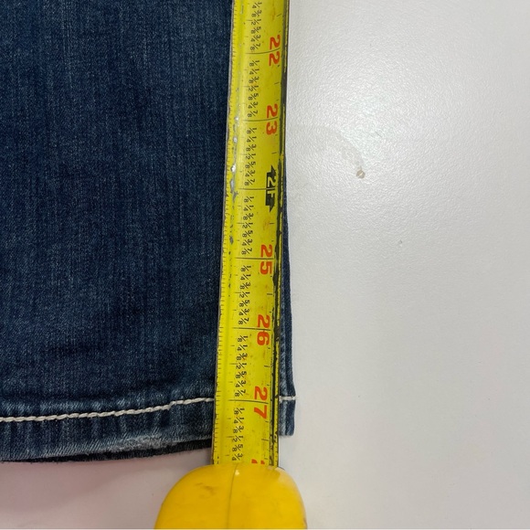 Miss Me Girls Youth 12 Skinny Denim Blue Jeans Pink Embroidery RhinestoneKE8247S - Picture 8 of 11